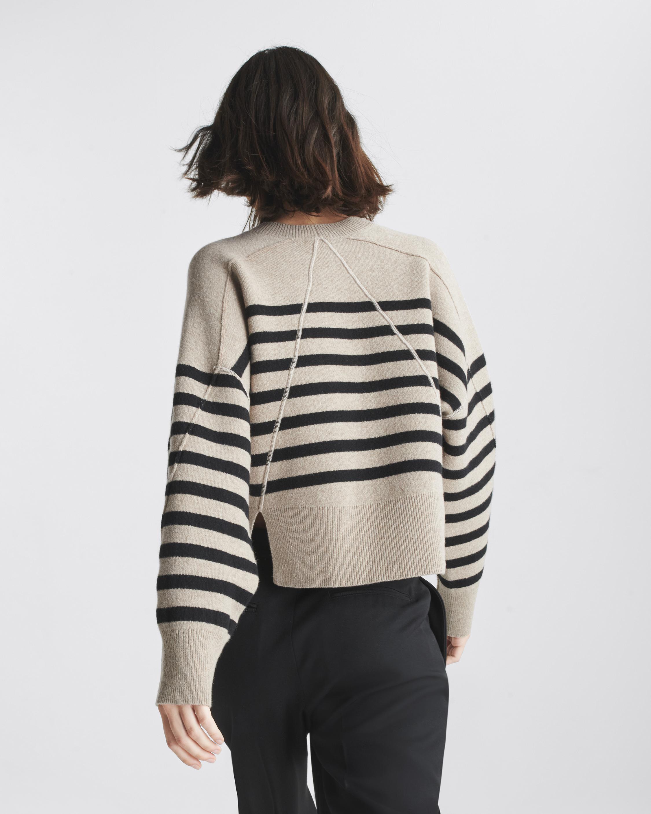 Bridget Stripe Wool Crew